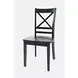 Asbury Park Black Cross Back Side Chair Set of 2