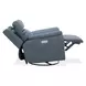 Sawyer Marine Leather Swivel Glider Recliner with Power Headrest & Lumbar