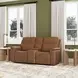 Sawyer Harvest Leather 77" Zero Gravity Power Reclining Loveseat with Console and USB Charging