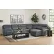Sawyer Marine Leather 7 Piece Modular Zero Gravity Power Reclining Sectional with Power Lumbar and USB Charging