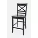 Asbury Park Black and Brown 4 Piece Counter Height Dining Set with Bench
