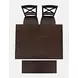 Asbury Park Black and Brown 4 Piece Counter Height Dining Set with Bench