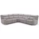 Cozy Moonshine Microfiber Reclining Sectional