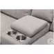 Cozy Moonshine Microfiber Reclining Sectional