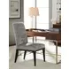Lowell Blue Upholstered Side Chair with Nailhead Trim