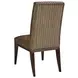 Lowell Black and Brown Leather Upholstered Dining Chair with Nailhead Trim