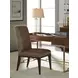 Lowell Black and Brown Leather Upholstered Dining Chair with Nailhead Trim