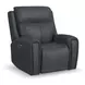 Warren Gray Leather Zero Gravity Power Recliner with Power Lumbar and USB Charging