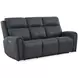 Warren Gray Leather Zero Gravity Power Reclining Living Room Set