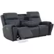 Warren Gray Leather Zero Gravity Power Reclining Living Room Set