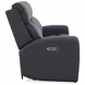 Warren Gray Leather 87" Zero Gravity Power Reclining Sofa with Power Lumbar and USB Charging