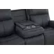 Warren Gray Leather 87" Zero Gravity Power Reclining Sofa with Power Lumbar and USB Charging