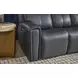 Warren Gray Leather 87" Zero Gravity Power Reclining Sofa with Power Lumbar and USB Charging