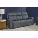 Warren Gray Leather Zero Gravity Power Reclining Living Room Set