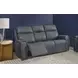 Warren Gray Leather Zero Gravity Power Reclining Living Room Set
