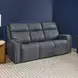 Warren Gray Leather 87" Zero Gravity Power Reclining Sofa with Power Lumbar and USB Charging