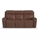 Warren Saddle Leather 87" Zero Gravity Power Reclining Sofa with Power Lumbar and USB Charging