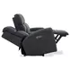 Warren Gray Leather 77" Zero Gravity Power Reclining Loveseat with Console and USB Charging