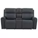 Warren Gray Leather Zero Gravity Power Reclining Living Room Set