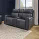 Warren Gray Leather 77" Zero Gravity Power Reclining Loveseat with Console and USB Charging