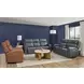 Warren Gray Leather 77" Zero Gravity Power Reclining Loveseat with Console and USB Charging