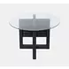 Altamonte Dark Charcoal 48" Round Glass Top Dining Table