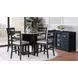 Altamonte Dark Charcoal Ladder Back Counter Height Stool Set of 2