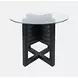 Altamonte Dark Charcoal 48" Round Glass Top Counter Height Dining Table