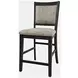 Altamonte Dark Charcoal Upholstered Counter Height Stool Set of 2