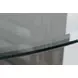 Altamonte Brushed Gray 48" Round Glass Top Counter Height Dining Table