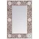 Vivienne Beige And Rose Pink Bone Wall Mirror