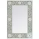 Vivienne White And Green Bone Wall Mirror