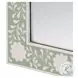 Vivienne White And Green Bone Wall Mirror