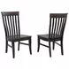 Ashford Black and Rustic Walnut Side Chair
