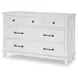Flatiron Aged White 7 Drawer Dresser
