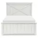 Flatiron Aged White Full Panel Bed