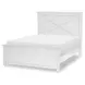 Flatiron Aged White Full Panel Bed