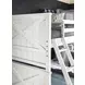 Flatiron Aged White Twin Over Full Bunk Bed