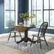 Carolina Crossing Antique Honey and Black 57" Extendable Rectangular Gathering Table