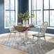 Carolina Crossing Antique Honey and White 57" Extendable Rectangular Gathering Table