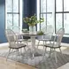Carolina Crossing Antique Honey and White 57" Extendable Rectangular Gathering Table