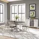Carolina Crossing White and Antique Honey 5 Piece Extendable Dining Set