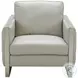Constantin Light Grey Leather Chair