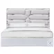 Da Vinci Silver Grey King Upholstered Platform Bed