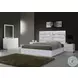 Da Vinci Silver Grey King Upholstered Platform Bed