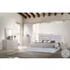 Da Vinci Silver Grey King Upholstered Platform Bed