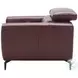 Lorenzo Merlot Italian Leather Recliner