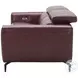 Lorenzo Merlot Italian Leather Reclining Loveseat