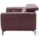 Lorenzo Merlot Italian Leather Reclining Sofa