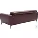 Lorenzo Merlot Italian Leather Reclining Sofa
